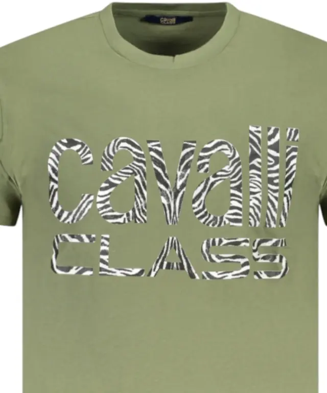 Cavalli Class - Ανδρική Μπλούζα T-Shirt Short Sleeve TXT61DJD060-04050 Λαδί 3