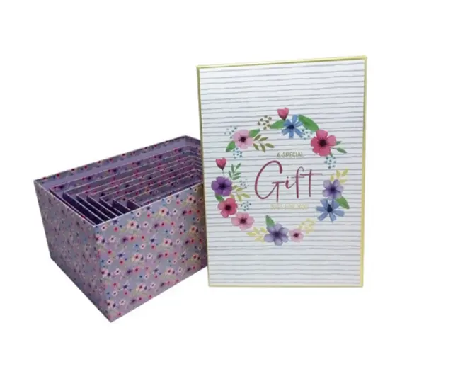 Κουτί Αποθήκευσης - Δώρου Flowers Gift 10*15εκ. / 30768 (ClaireFontaine)