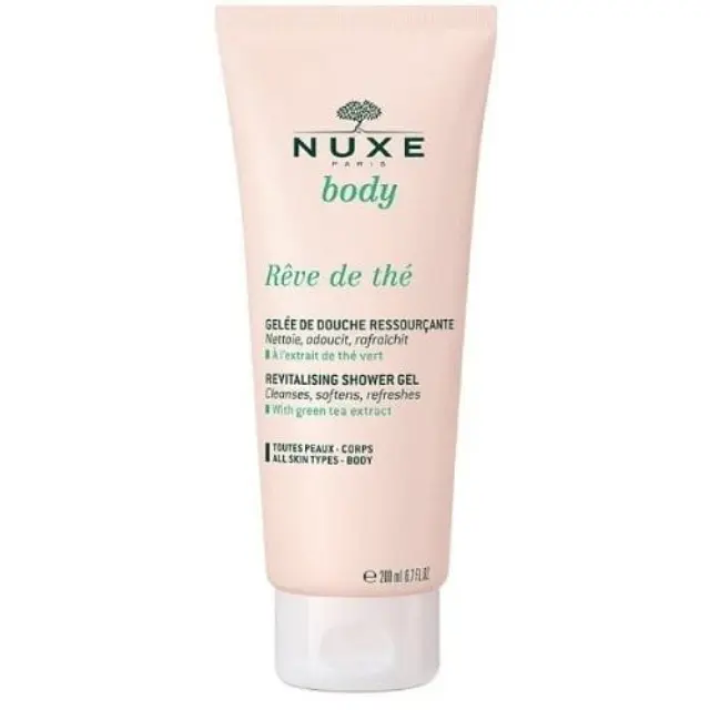 Nuxe Reve De The Revitalising Shower Gel Αναζωογονητικό Αφρόλουτρο Σώματος με Εκχύλισμα Πράσινου Τσαγιού, 200ml