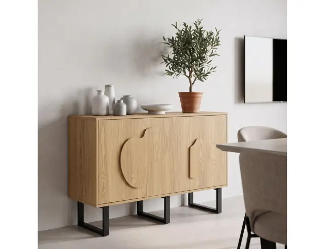 Μπουφές Calypso Home Deco Factory με διαστάσεις 120x40x79cm - Απόχρωση Ξύλου HD0433