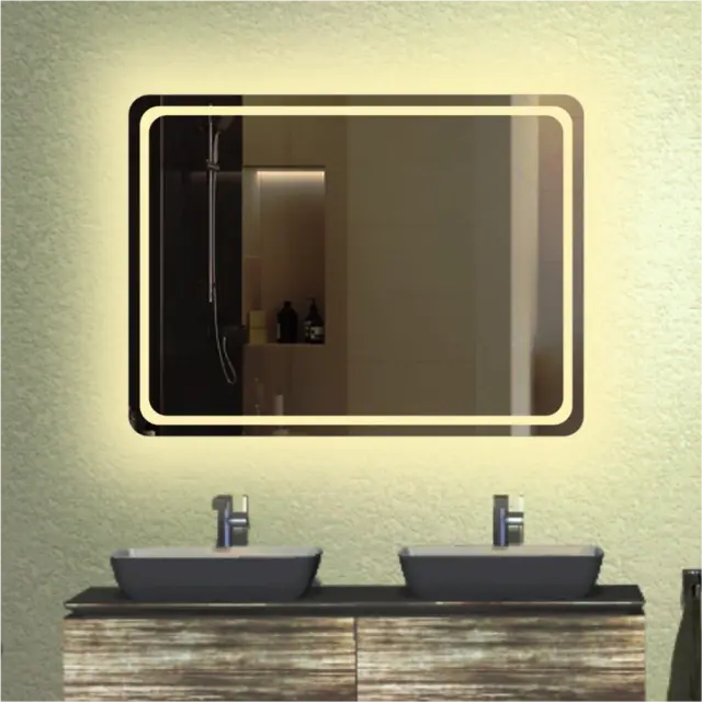 Stewehome Καθρέπτης Μπάνιου LED 100x75 cm