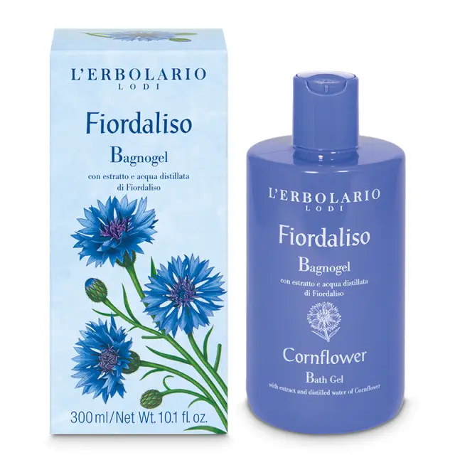 L Erbolario Fiordaliso Bath Gel 300mL - Τζελ μπάνιου με άνθη καλαμποκιού