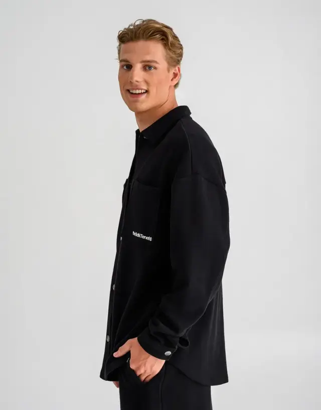 Body Talk Tenet Button Jacket Black 1262-954727 - XL 3