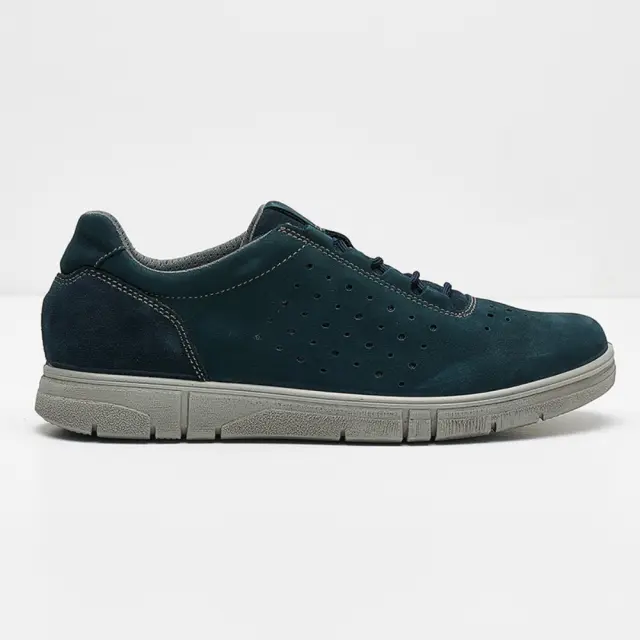 Imac Sneakers Ανδρικό δέρμα Nubuck Μπλέ IMA/351360 BLU
