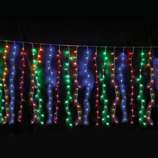 ΛΑΜΠΑΚΙΑ ΚΟΥΡΤΙΝΑ 360 LED 18x20 ΣΕΙΡΕΣ ΠΟΛΥΧΡΩΜΑ ΜΕ ΠΡΟΓΡΑΜΜΑΤΑ & ΑΝΤΑΠΤΟΡΑ 31VDC ΔΥΝΑΤΟΤΗΤΑ ΕΠΕΚΤΑΣΗΣ MAX 2 ΣΕΤ ΜΕ ΚΑΛΩΔΙΟ ΔΙΑΦΑΝΟ IP44 2000x2000mm / X08360322