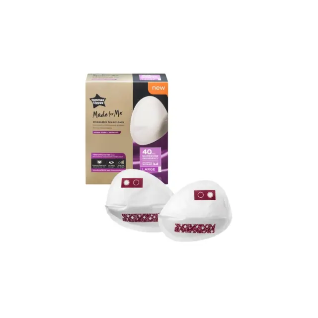 Tommee Tippee Made for Me Επιθέματα Στήθους μιας Χρήσης - Large 40pcs