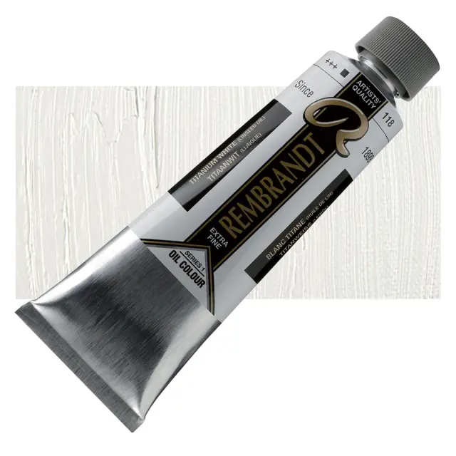 Λάδι Talens Rembrandt - 118 Titanium White (Linseed Oil) - 150ml