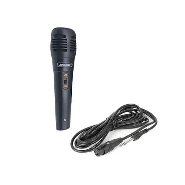 Andowl Ενσύρματο Μικρόφωνο Karaoke Q-MIC544 σε Μαύρο Χρώμα