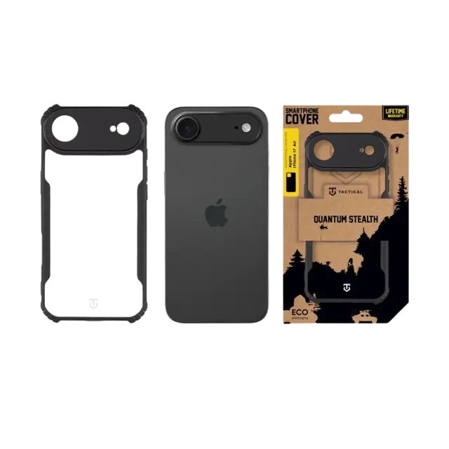 Tactical Quantum Stealth Cover for Apple iPhone Air Clear/Black 3