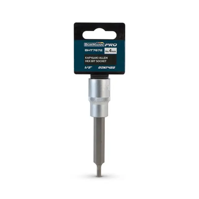Bormann Pro BHT7672 Καρυδάκι allen 1/2", DIN 7422, Νο.4(048862) 2