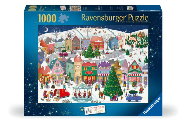 Ravensburger - Christmas Town 1000p (12001758) - Toys
