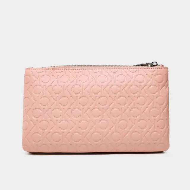 Calvin Klein - Γυναικεία Τσάντα Ώμου Re-Lock Dbl Crossbody Emb Mono K60K610206-GBI Ροζ 2