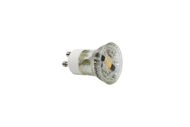 LED ΛΑΜΠΑ GU10 MR11 ΓΥΑΛΙΝΟ 2W 105° ΛΕΥΚΟ 4000Κ