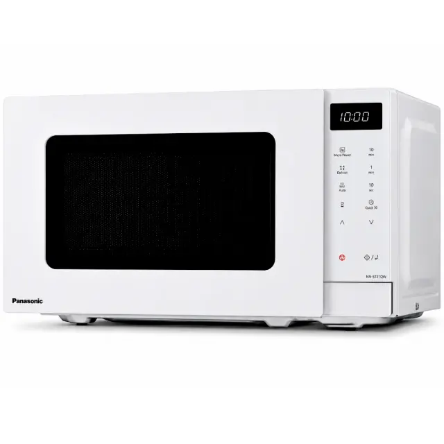 Φούρνος Μικροκυμάτων Panasonic NN-ST21QWEPG 800W με 11 Προγράμματα για Απόψυξη και Ζέσταμα Κούμπια Αφής Χωρητικότητα 20lt Λευκός