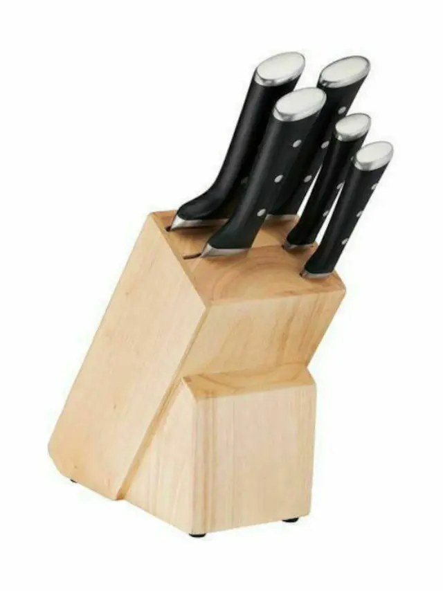 Tefal Ice Force Σετ Μαχαίρια με Βάση από Ανοξείδωτο Ατσάλι K232S574 5τμχ