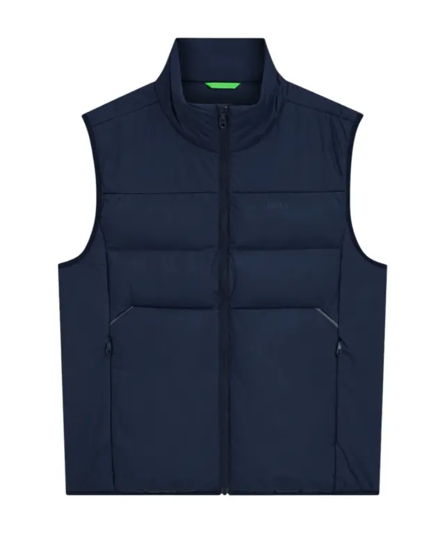 Hugo Boss - Ανδρικό Αμάνικο Μπουφάν Ow Urban Ex 50565207-402 Μπλε Σκούρο