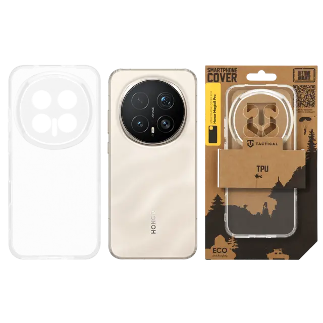 Tactical TPU Cover for Honor Magic8 Pro Transparent 3