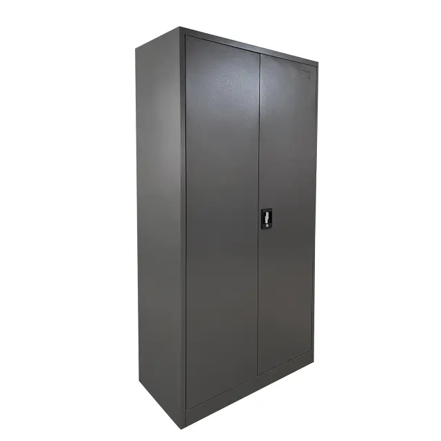 Ντουλάπα DWALIN Σκούρο Γκρι Μέταλλο 90x45x180cm