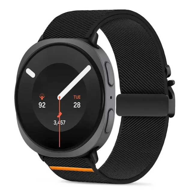 Tech-protect Nylon Clasp Samsung Galaxy Watch 8 / 9 / Classic (40 / 44 / 46 Mm) Black