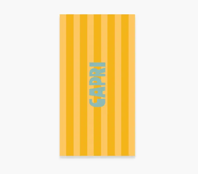 Nef-Nef Homeware Πετσέτα Θαλάσσης Capri 80x160 Yellow