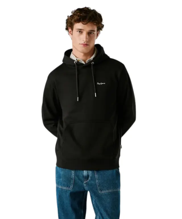 Pepe Jeans - Ανδρική Φούτερ με Κουκούλα Griffin Regular Fit PM5800071-999 Μαύρο - XL 2