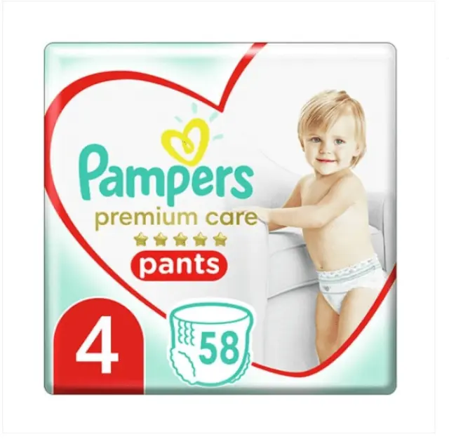 Pampers Premium Care Pants Mega Pack (58ΤΜΧ) Νo4 (9-15kg)