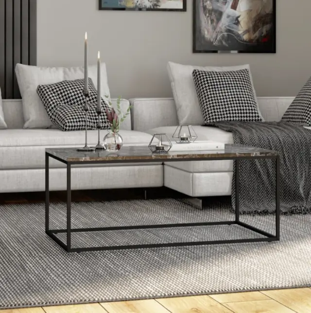 Τραπεζάκι SHP-985-QQ Profil Μάρμαρο Μ100xΥ42xΠ60cm 2