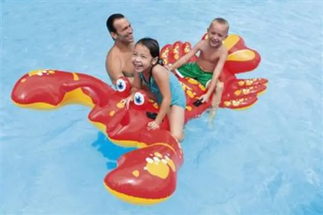 Intex Lobster Ride On (57528NP) - Πελώριος Φουσκωτός Αστακός Με Τέσσερις Σταθερές Λαβές - 213x137εκ. - 3+Χρ. 2