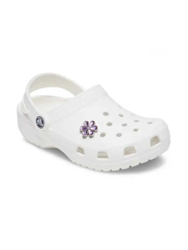 Crocs Jibbitz Purple Blinged Out Daisy 10012296 - One Size 2