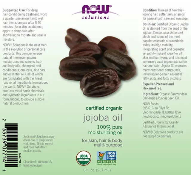 Now Foods Jojoba Oil, Organic 2
