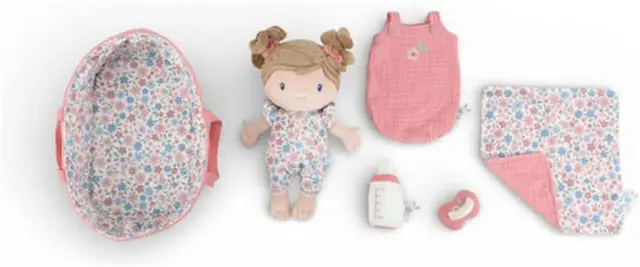 Little Dutch Υφασμάτινο μωρό σε καλαθούνα Rosa (30 εκ.) / LD4677 (Little Dutch)