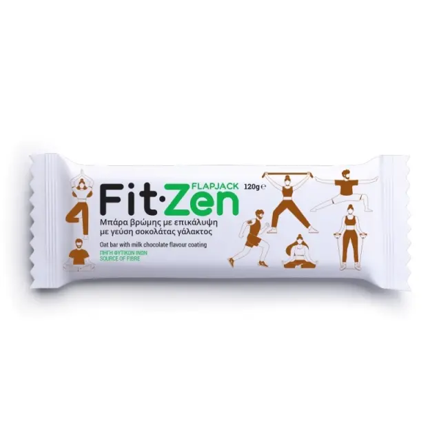 Naturals Flapjack Μπάρα Βρώμης με επικάλυψη με γεύση Σοκολάτας Γάλακτος 120gr