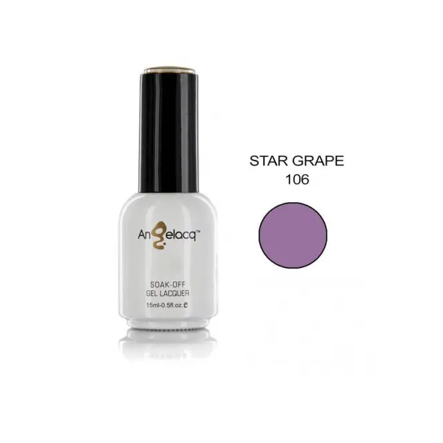 Ημιμόνιμο επαγγελματικό βερνίκι ANGELACQ 15ML - 0.5FL.OZ 106 Star Grape