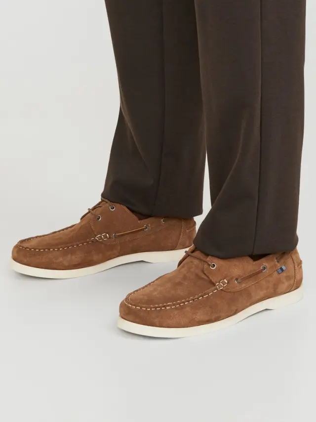 JFWGOLDERS SUEDE BOAT SHOE cognac 2