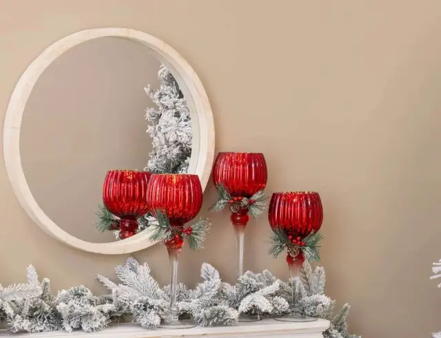 Σετ Διακοσμητικά Κηροπήγια Fééric Lights & Christmas - 3 τεμάχια 191239