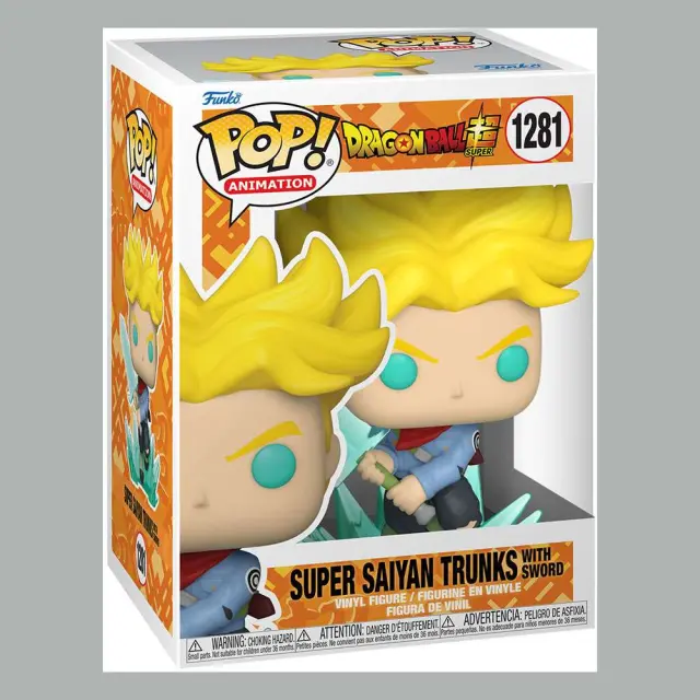 Dragon Ball Super POP! Animation Vinyl Figure SS Trunks w/ Sword 9 cm 2