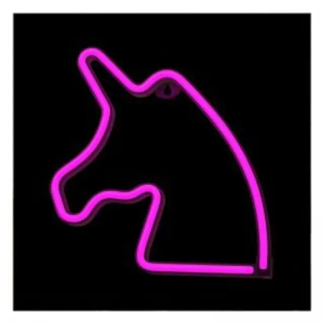 Neon LED Forever Light FLNEO1 UNICORN (USB/Μπαταρίας & On/Off) Ροζ N64449 3