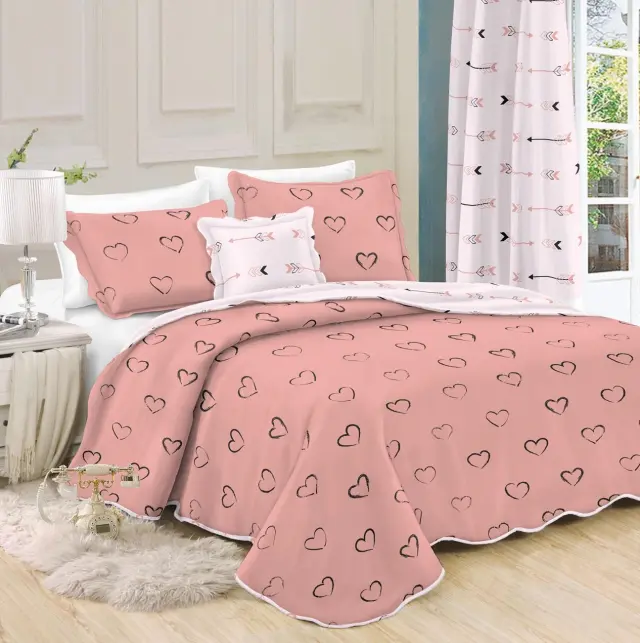 Σετ Κουβερλί 160Χ240 Μονό Microfiber Τυπωτό Viopros 5409