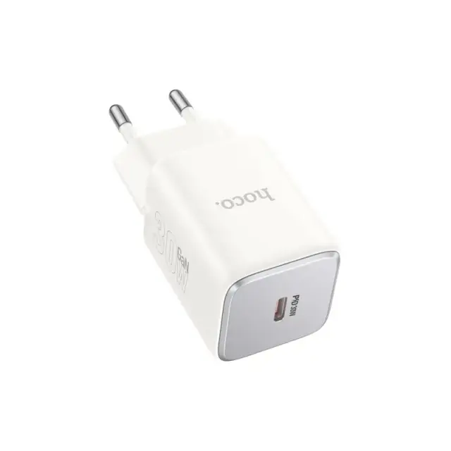 Φορτιστής Ταξιδίου Small Size Hoco N43 Vista με USB-C PD30W GaN Tech Λευκός