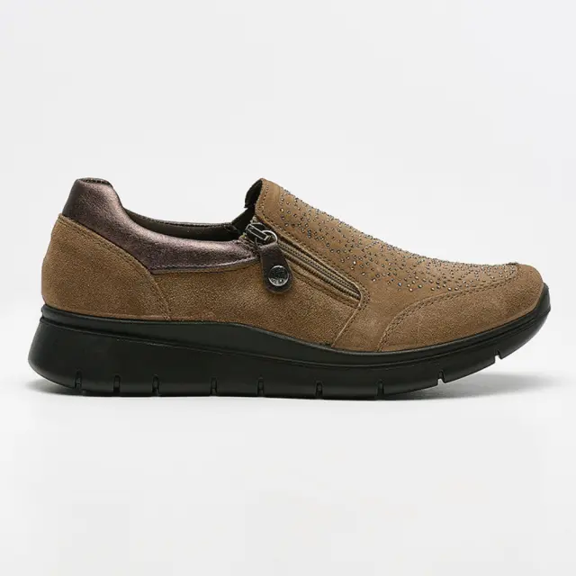 Imac Sneakers Γυναικείο δέρμα Nubuck Καφέ IMA/256311 FANGO