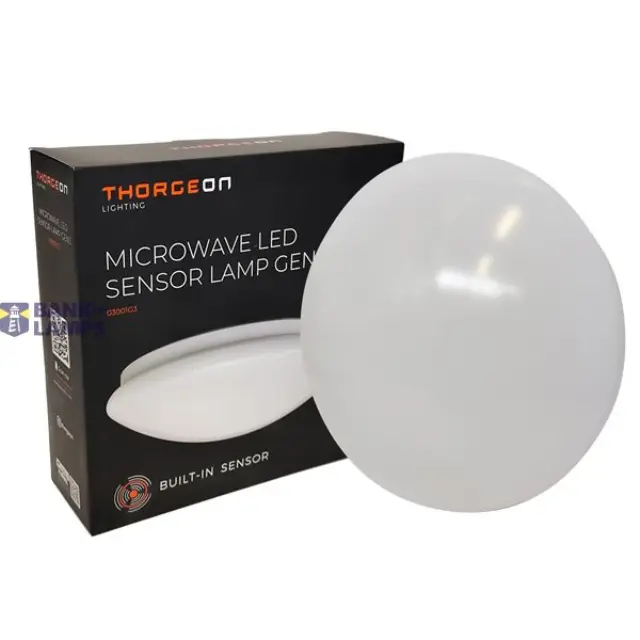 Microwave LED Sensor Lamp 9W 3000K/4000K/6000K 1100Lm 4-8m IP44 IK10