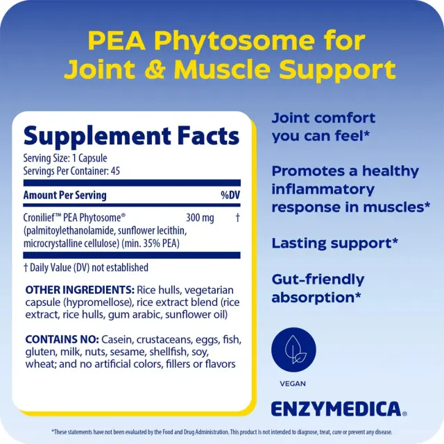 Enzymedica Joint & Muscle PEA Phytosome® 2