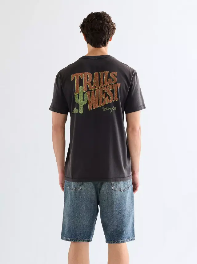 Wrangler Ανδρικό GRAPHIC T-Shirt 112378003 – Black - M