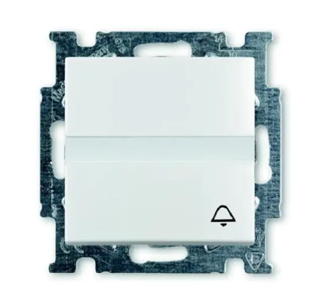 Μπουτόν με επιγραφή Basic55 Λευκό 44465