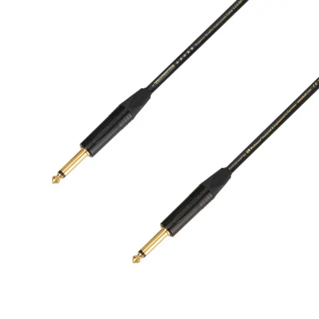 Adam Hall K5IPP0300 5Star Series Καλώδιο Οργάνων 1/4 Mono Jack - 1/4 Mono Jack 3m Μαύρο
