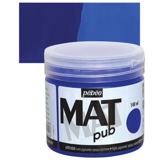 Pebeo Mat Pub Ακρυλικό - 010 Blue Ultramarine - 140ml