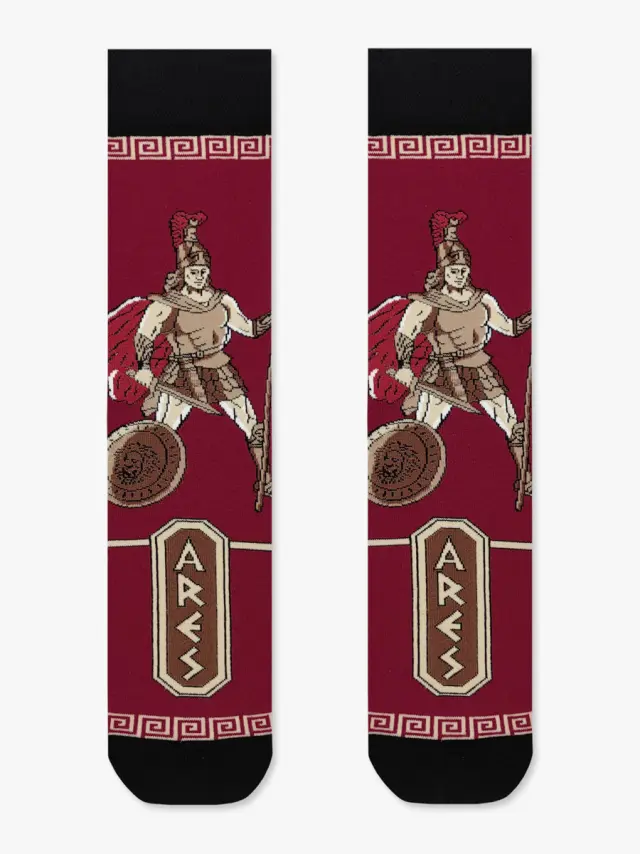 Κάλτσα Βαμβακερή με Σχέδια Ares The Greek God NODO