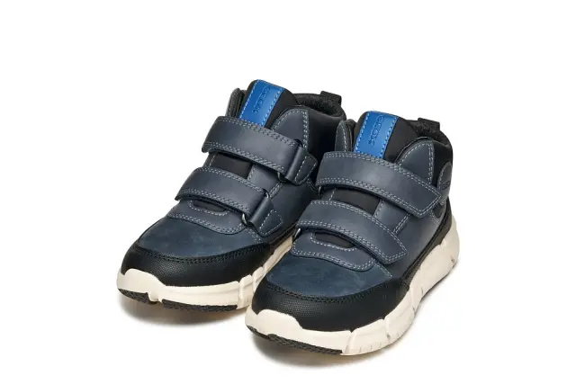 Παιδικά Παπούτσια Geox για Αγόρια Flexyper Black (Μεγέθη 28-36) ΜΠΛΕ 3