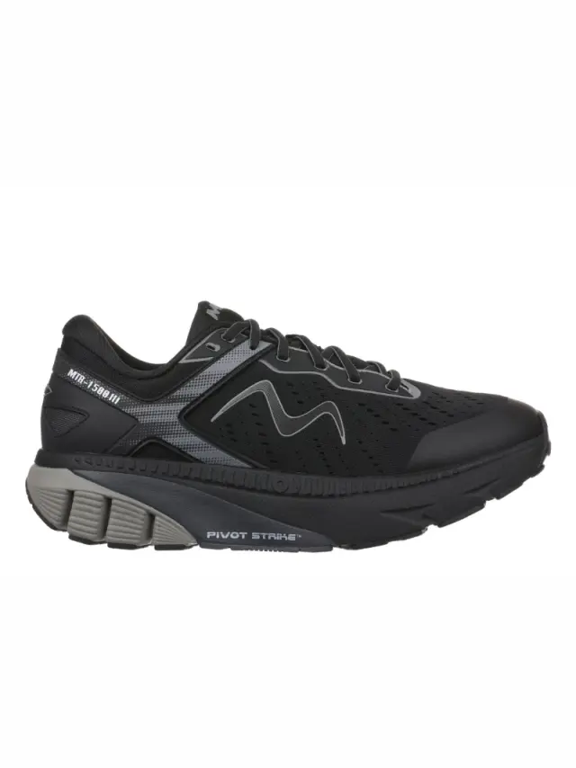 MBT Sneakers Ανδρικό ύφασμα Μαύρο MBT/703602 BLACK/BLACK 3