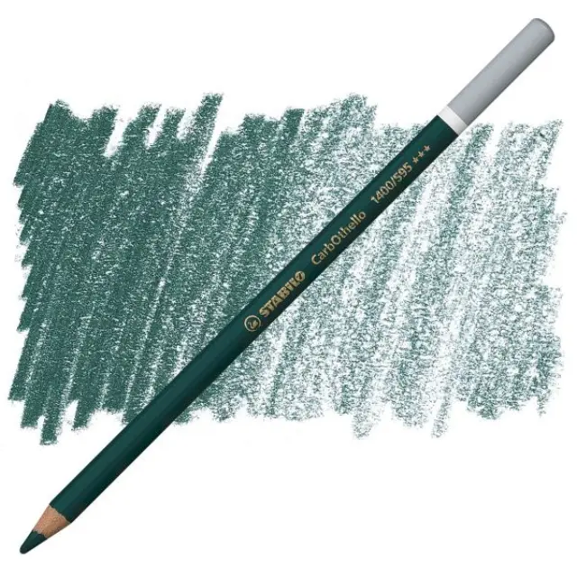 Μολύβι Παστέλ Stabilo CarbOthello - 1400/595 - Leaf Green Deep